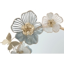 Amy Round Wall Mirror with 3D Floral Decorations Offers