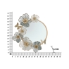 Amy Round Wall Mirror with 3D Floral Decorations Catalog