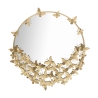 Butterfly M Round Gold Wall Mirror with Decorative Butterflies Promotion