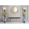 Butterfly M Round Gold Wall Mirror with Decorative Butterflies On Sale