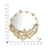 Butterfly M Round Gold Wall Mirror with Decorative Butterflies Catalog