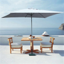 Eden 3x2M Rectangular Garden Parasol With Aluminium Pole And Weather-Resistant Canopy On Sale