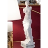 Greek Decorative Classic Table Statue in White Polyresin, 49cm Height On Sale