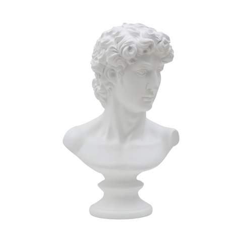 Classic, decorative poliresin half bust sculpture h34cm Man Promotion