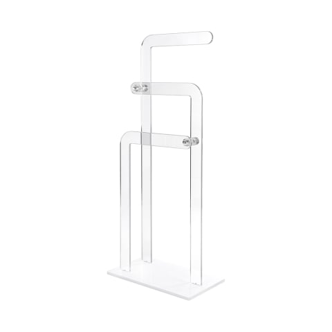 Modern towel rack in clear plexiglass Shubi Promotion