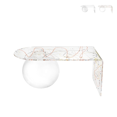 Low coffee table in transparent plexiglass Boolla Promotion