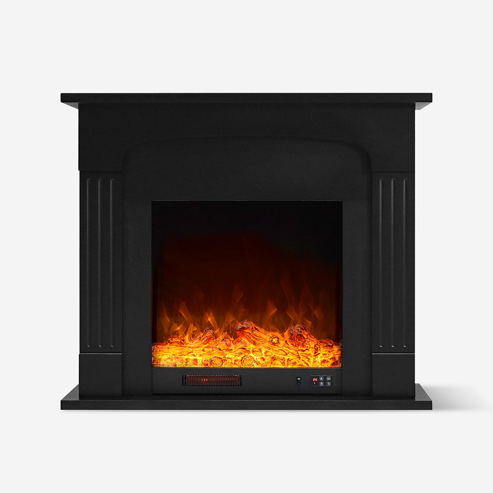 Energy-Efficient Ludvika N Electric Fireplace with Black Design Frame