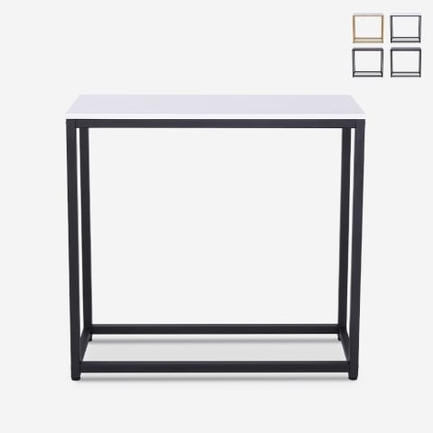 Modern mobile metal entrance console 80x30x75cm Nigel Promotion