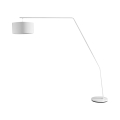 Norman White Metal Arc Floor Lamp, 175 cm Height Promotion