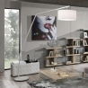 Norman White Metal Arc Floor Lamp, 175 cm Height On Sale