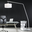 Norman White Metal Arc Floor Lamp, 175 cm Height Sale