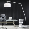 Norman White Metal Arc Floor Lamp, 175 cm Height Sale