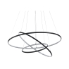 LED Pendant Chandelier with Intertwined Rings Ø80 cm Kering Promotion