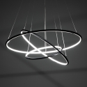 LED Pendant Chandelier with Intertwined Rings Ø80 cm Kering On Sale