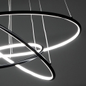 LED Pendant Chandelier with Intertwined Rings Ø80 cm Kering Sale