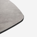 Mikee Black Marble Effect Dining Table for Bar, Kitchen, or Restaurant 60x60x74cm Sale