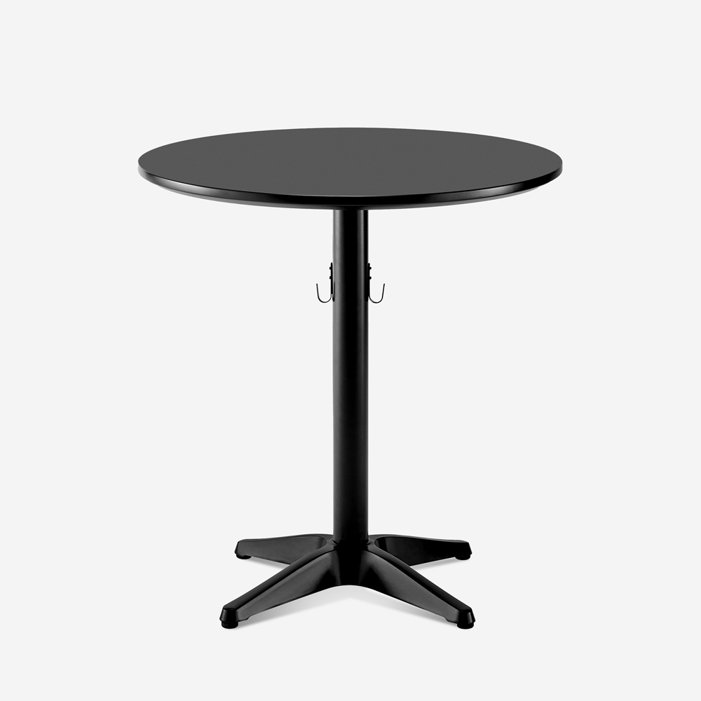Engys Round Table 70cm for Bar, Pub, Restaurant with Bag Hook