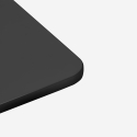 Modern Black Bar/Restaurant Table 70x70cm with Bag Hook Jotor On Sale