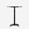 Engys+ Tall Round Bar Table 70x105cm Black with Bag Hook On Sale