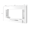 Modern Living Room Wall Unit with TV Stand and 2 Display Cabinets Egypt TW Sale