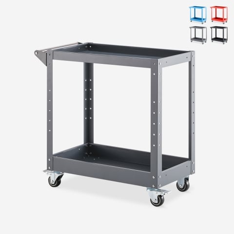 Metal toolbox cart 2 shelves for workshop garage Kerey Promotion