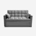 Kilios Convertible Recliner Sofa Bed for Two with Pull-Out Seat, Gray Offers