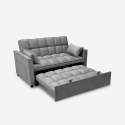 Kilios Convertible Recliner Sofa Bed for Two with Pull-Out Seat, Gray Discounts