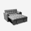 Kilios Convertible Recliner Sofa Bed for Two with Pull-Out Seat, Gray On Sale