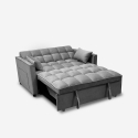 Kilios Convertible Recliner Sofa Bed for Two with Pull-Out Seat, Gray Catalog