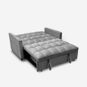 Kilios Convertible Recliner Sofa Bed for Two with Pull-Out Seat, Gray Bulk Discounts
