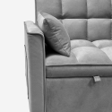 Kilios Convertible Recliner Sofa Bed for Two with Pull-Out Seat, Gray Model