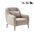 Modern Fabric Lounge Chair with Cushion Venus Promotion