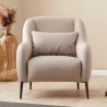 Modern Fabric Lounge Chair with Cushion Venus On Sale