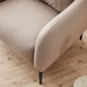 Modern Fabric Lounge Chair with Cushion Venus Choice Of