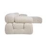 4-Seater Modular Sofa with Footstool in White Bouclé Bubble 3SPB Discounts