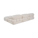 4-Seater Modular Sofa with Footstool in White Bouclé Bubble 3SPB Bulk Discounts