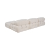 4-Seater Modular Sofa with Footstool in White Bouclé Bubble 3SPB Bulk Discounts