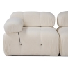 4-Seater Modular Sofa with Footstool in White Bouclé Bubble 3SPB Characteristics