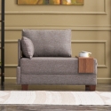 Modern Chaise Longue Chair with Integrated Tray Fly Left On Sale