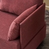 Fly Right Fabric Chaise Lounge Chair with Integrated Tray 