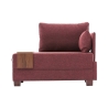 Fly Right Fabric Chaise Lounge Chair with Integrated Tray 