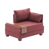 Fly Right Fabric Chaise Lounge Chair with Integrated Tray 