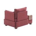 Fly Right Fabric Chaise Lounge Chair with Integrated Tray 