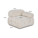 Left Corner Module for Bubble 1L Modular Fabric Sofa 