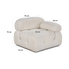 Left Corner Module for Bubble 1L Modular Fabric Sofa 
