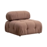 Central Module for Modular Sofa in Bubble Fabric 1 Sale