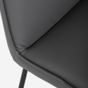 Modern Padded Armchair for Lounge and Office in Faux Leather Lova Sale