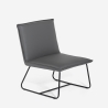 Modern Padded Armchair for Lounge and Office in Faux Leather Lova Catalog