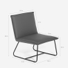 Modern Padded Armchair for Lounge and Office in Faux Leather Lova Cost