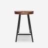 Lumax Vintage Industrial Wood and Metal Bar Stool for Kitchen Island Offers